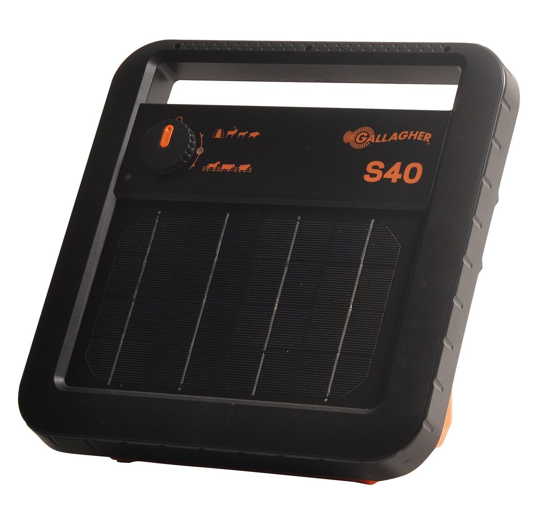 Gallagher S40 Solar schrikdraadapparaat incl. batterij (6V 10Ah) Gallagher S40 Solar schrikdraadapparaat incl. batterij (6V 10Ah)