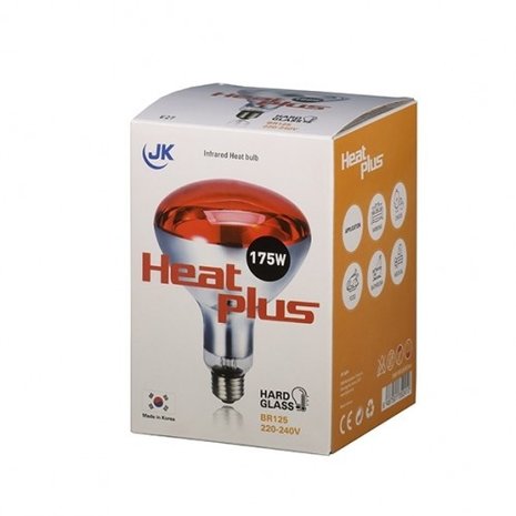 Heat Plus Warmtelamp Rood 175W - BR125 Heat Plus Warmtelamp Rood 175W - BR125