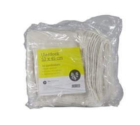 a.s Uierdoek Katoen 52x45 cm 10 stuks a.s Uierdoek Katoen 52x45 cm 10 stuks