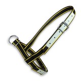 Halster Koe Zwart-Geel Show 40 mm met Leer