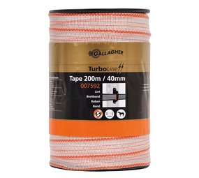 Gallagher TurboLine lint 40 mm wit 200 meter Gallagher TurboLine lint 40 mm wit 200 meter