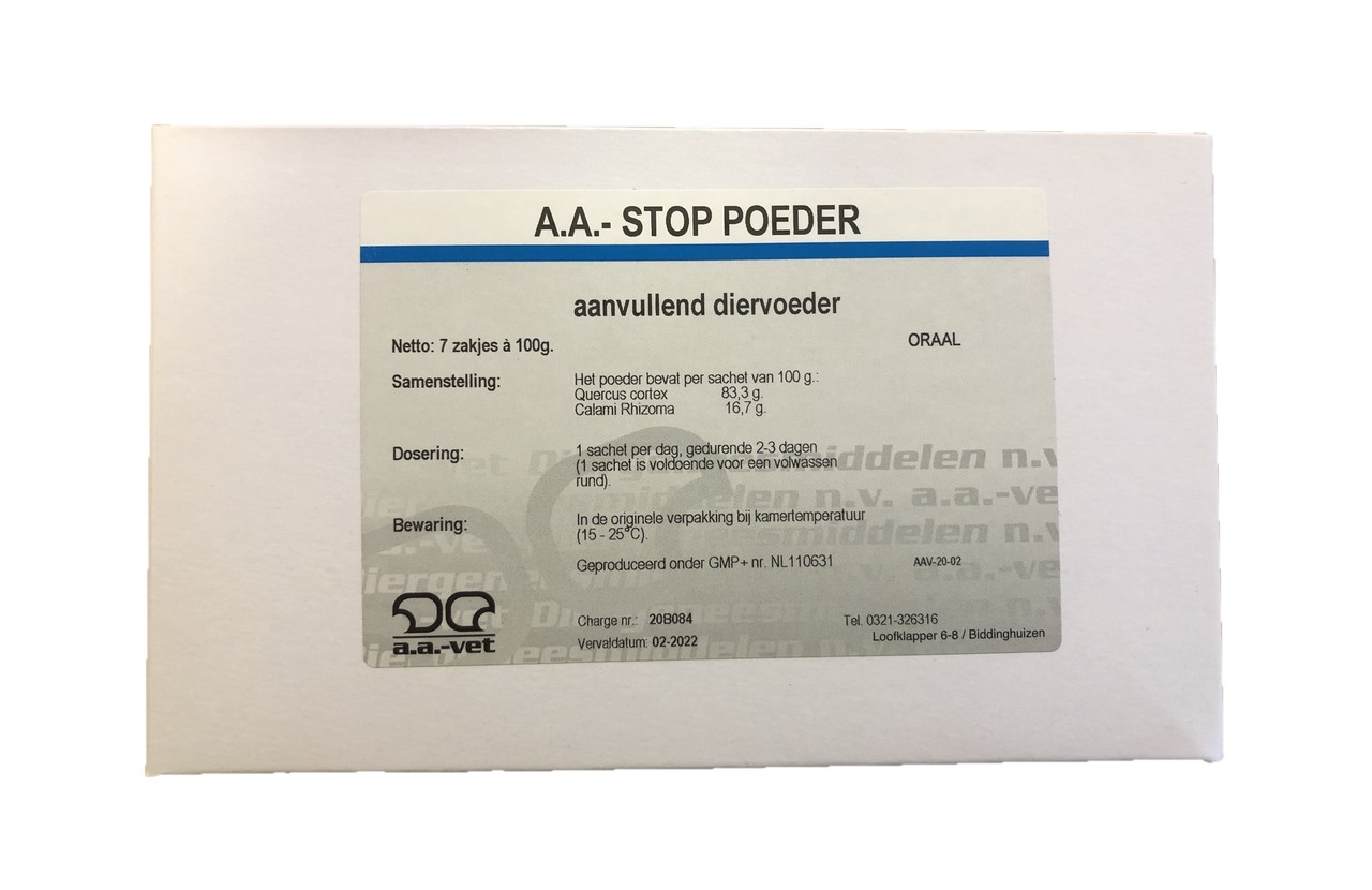 A.A. A.A. Stop Poeder 7x 100 gram A.A. A.A. Stop Poeder 7x 100 gram