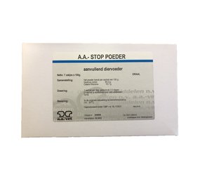 A.A. A.A. Stop Poeder 7x 100 gram A.A. A.A. Stop Poeder 7x 100 gram
