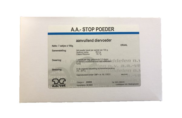 A.A. A.A. Stop Poeder 7x 100 gram A.A. A.A. Stop Poeder 7x 100 gram