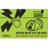 ZoneGuard Waarschuwingsbord "Pas op schrikdraad en blikverbod" ZoneGuard Waarschuwingsbord "Pas op schrikdraad en blikverbod"