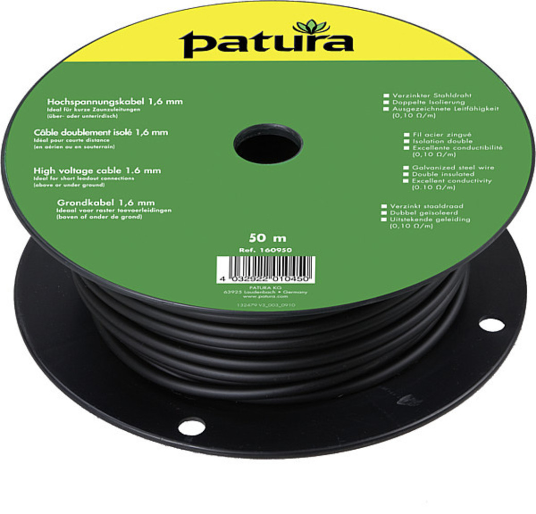 Patura Grondkabel 1,6 mm 10 meter Patura Grondkabel 1,6 mm 10 meter