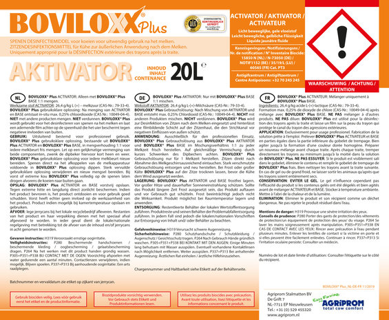 Boviloxx Plus  2-componenten barrier dipmiddel A+B 20 Liter