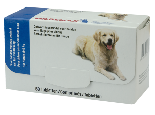 Milbemax Ontwormtabletten Hond (5 tot 75 kg) 4 stks Milbemax Ontwormtabletten Hond (5 tot 75 kg) 4 stks