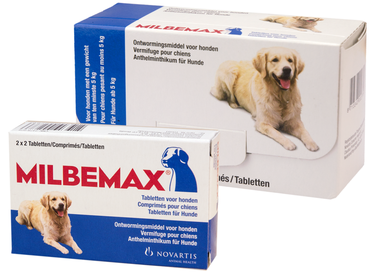 Milbemax Ontwormtabletten Hond (5 tot 75 kg) 4 stks Milbemax Ontwormtabletten Hond (5 tot 75 kg) 4 stks