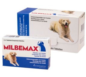 Milbemax Ontwormtabletten Hond (5 tot 75 kg) 4 stks Milbemax Ontwormtabletten Hond (5 tot 75 kg) 4 stks