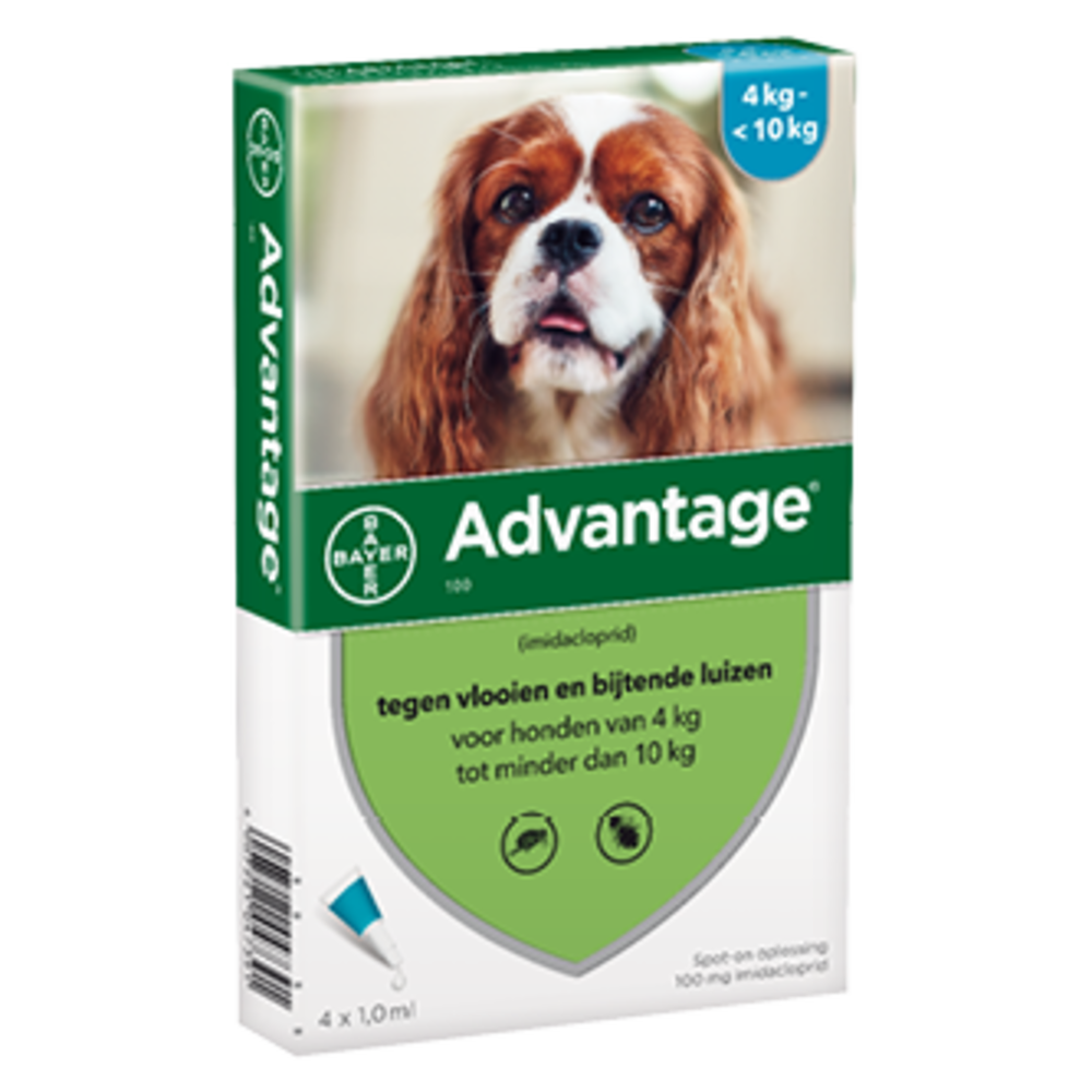 Bayer Advantage 100 hond (4 - 10 Kg) Bayer Advantage 100 hond (4 - 10 Kg)