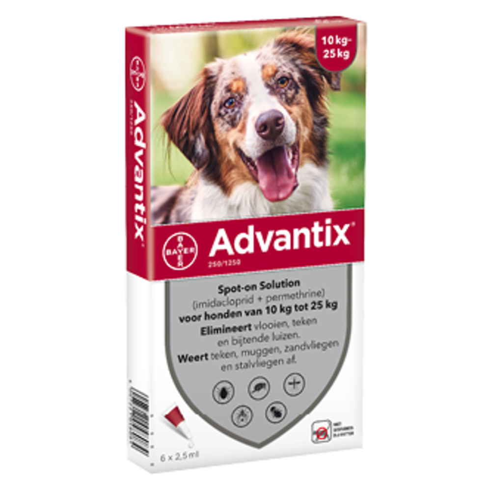 Bayer Advantix 250 hond (10 - 25 Kg) Bayer Advantix 250 hond (10 - 25 Kg)