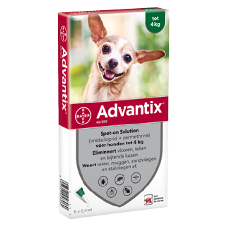 Bayer Advantix 40 hond (<4 Kg) Bayer Advantix 40 hond (<4 Kg)
