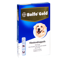 Bayer Bolfo Gold Vlooiendruppels hond (10 - 25 Kg) Bayer Bolfo Gold Vlooiendruppels hond (10 - 25 Kg)