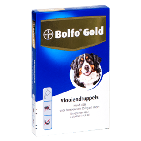Bayer Bolfo Gold Vlooiendruppels hond (>25 Kg) Bayer Bolfo Gold Vlooiendruppels hond (>25 Kg)