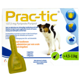 Prac-Tic Vlooiendruppels Hond 3 pipetten (4,5 tot 11 kg)