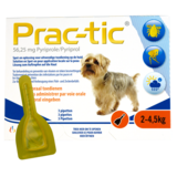 Prac-Tic Vlooiendruppels Hond 3 pipetten (2 tot 4,5 kg)
