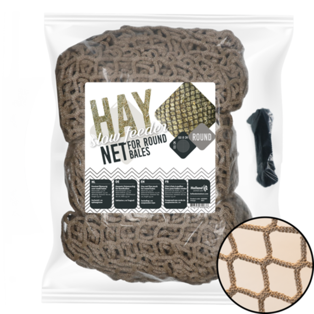 Excellent Horse Hay Slowfeeder Net (voor ronde baal) Excellent Horse Hay Slowfeeder Net (voor ronde baal)