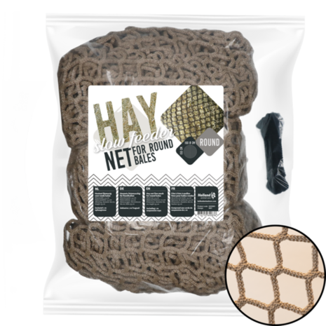 Excellent Horse Hay Slowfeeder Net (voor ronde baal) Excellent Horse Hay Slowfeeder Net (voor ronde baal)