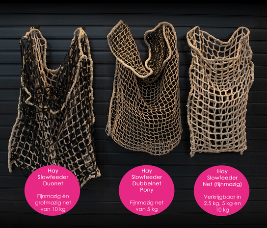 Excellent Horse Hay Slowfeeder Net (voor ronde baal) Excellent Horse Hay Slowfeeder Net (voor ronde baal)