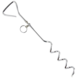 Pawise Spiral Aanlegpin (8 mm x 40 cm) Pawise Spiral Aanlegpin (8 mm x 40 cm)