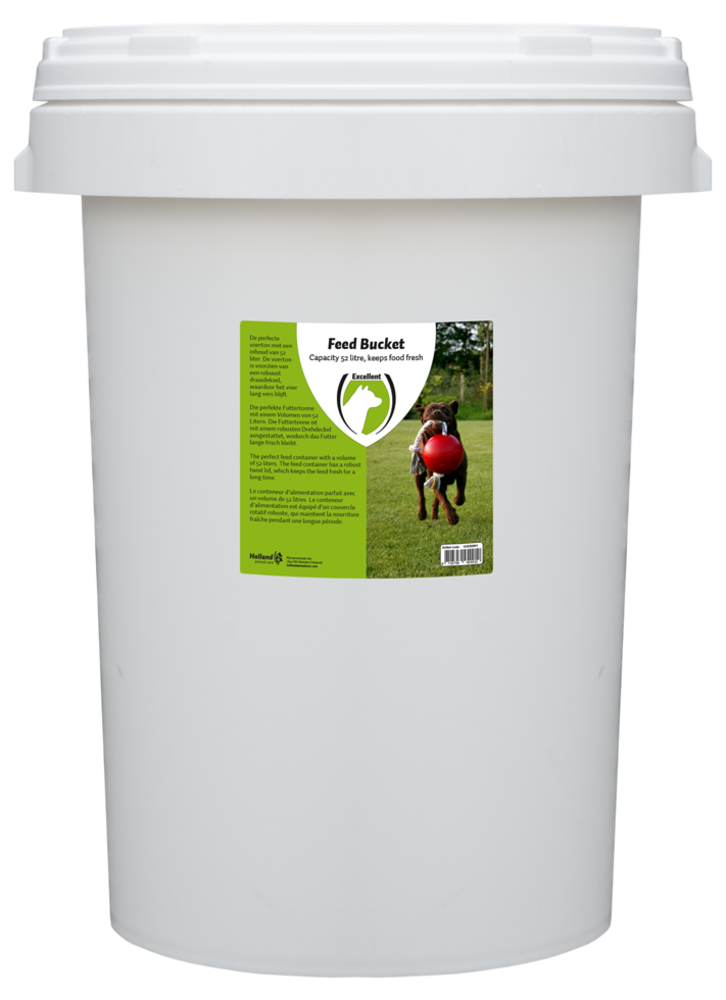 Excellent Voerton met draaisluiting 52 liter Excellent Voerton met draaisluiting 52 liter