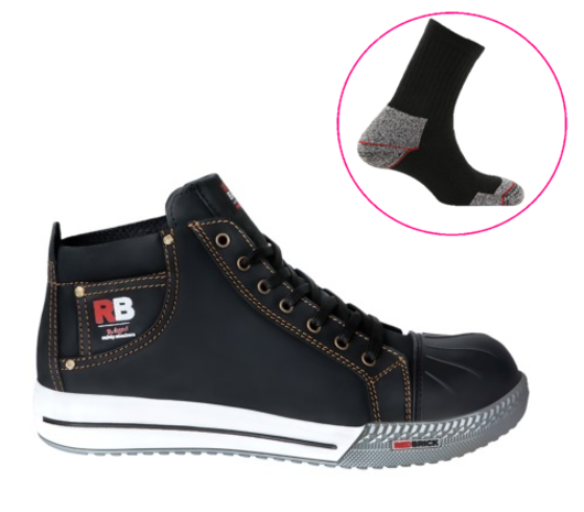 Redbrick Redbrick werkschoen Sunstone hoog S3 zwart Redbrick Redbrick werkschoen Sunstone hoog S3 zwart