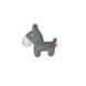 Tiny Doodles HondenKnuffel Ezel Donkergrijs Tiny Doodles HondenKnuffel Ezel Donkergrijs
