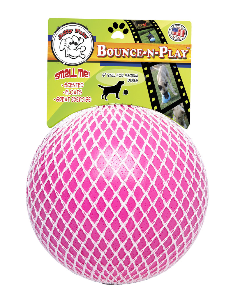 Jolly Pets Bijtbestendige Honden Stuiterbal - Roze Jolly Pets Bijtbestendige Honden Stuiterbal - Roze