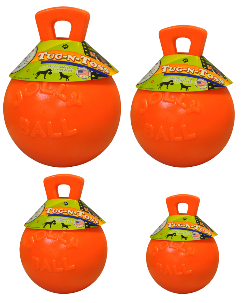 Jolly Pets Speelbal Met Handvat - Oranje