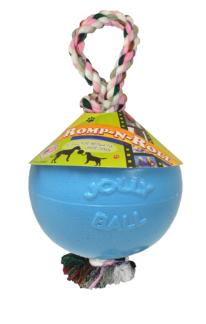 Jolly Pets Speelbal Met Touw - Babyblauw