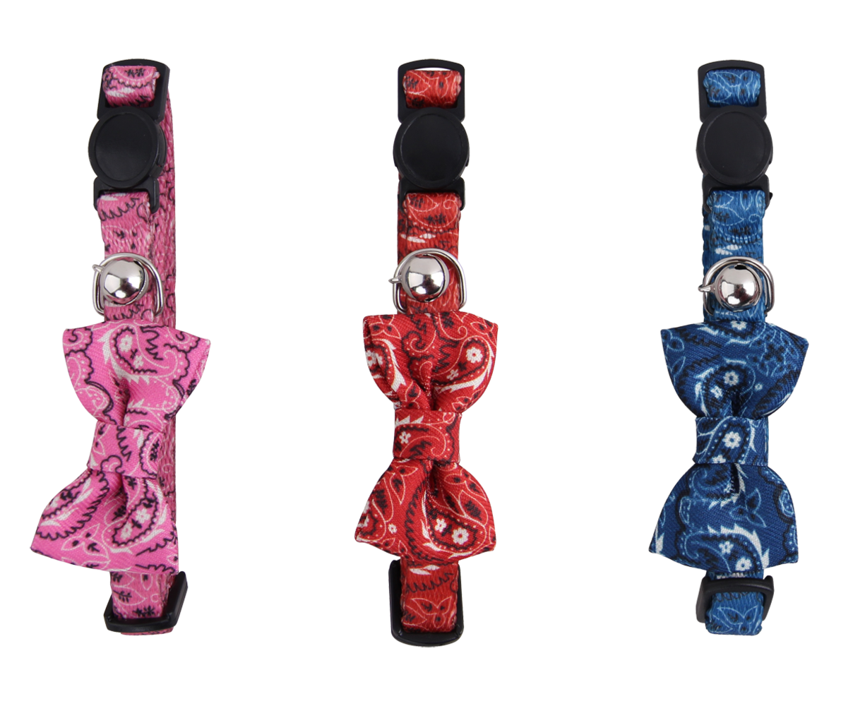 Pawise Kattenhalsband met Strik Pawise Kattenhalsband met Strik