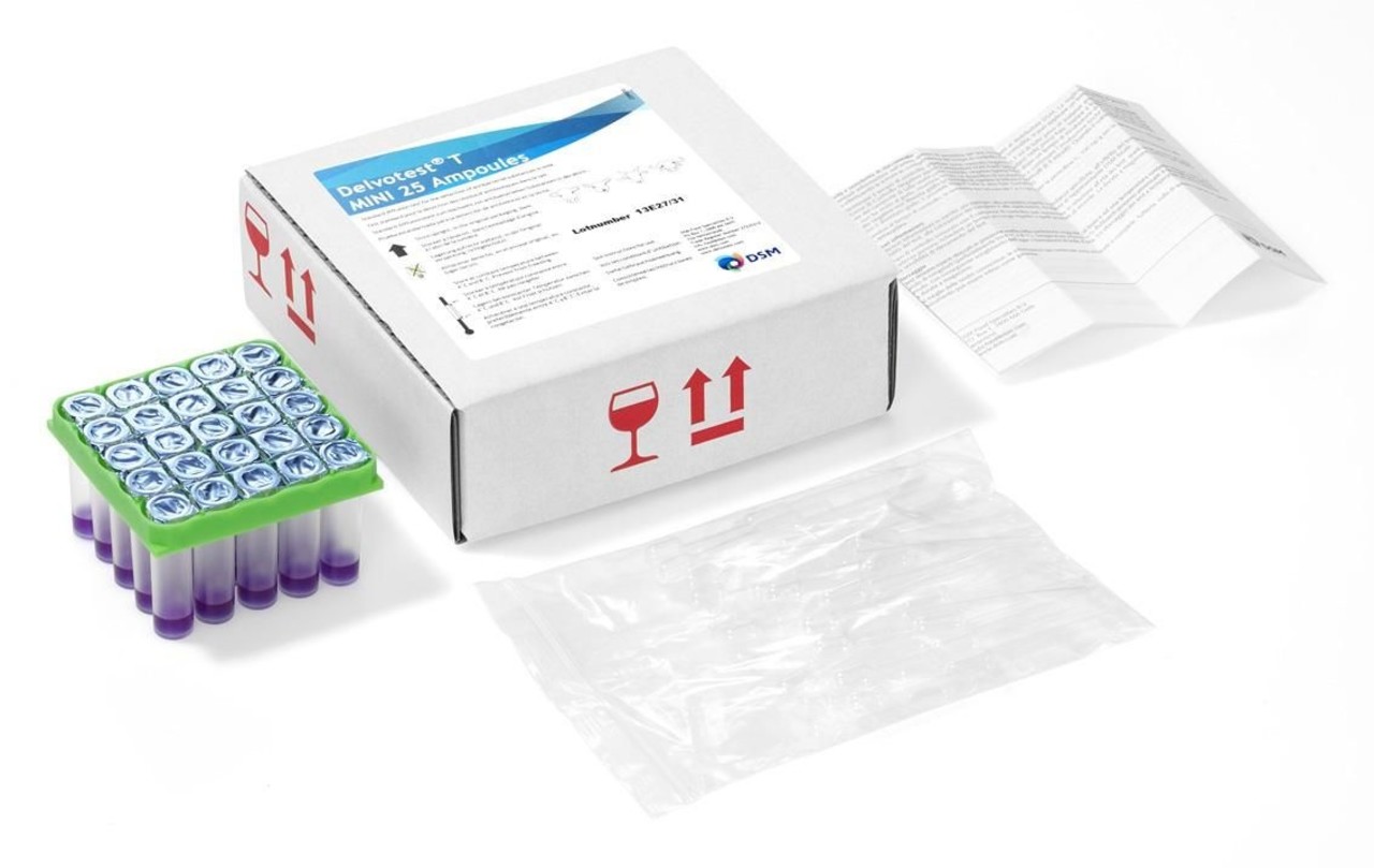 Delvotest DSM Delvotest T Mini Melktest 25 Stuks Delvotest DSM Delvotest T Mini Melktest 25 Stuks