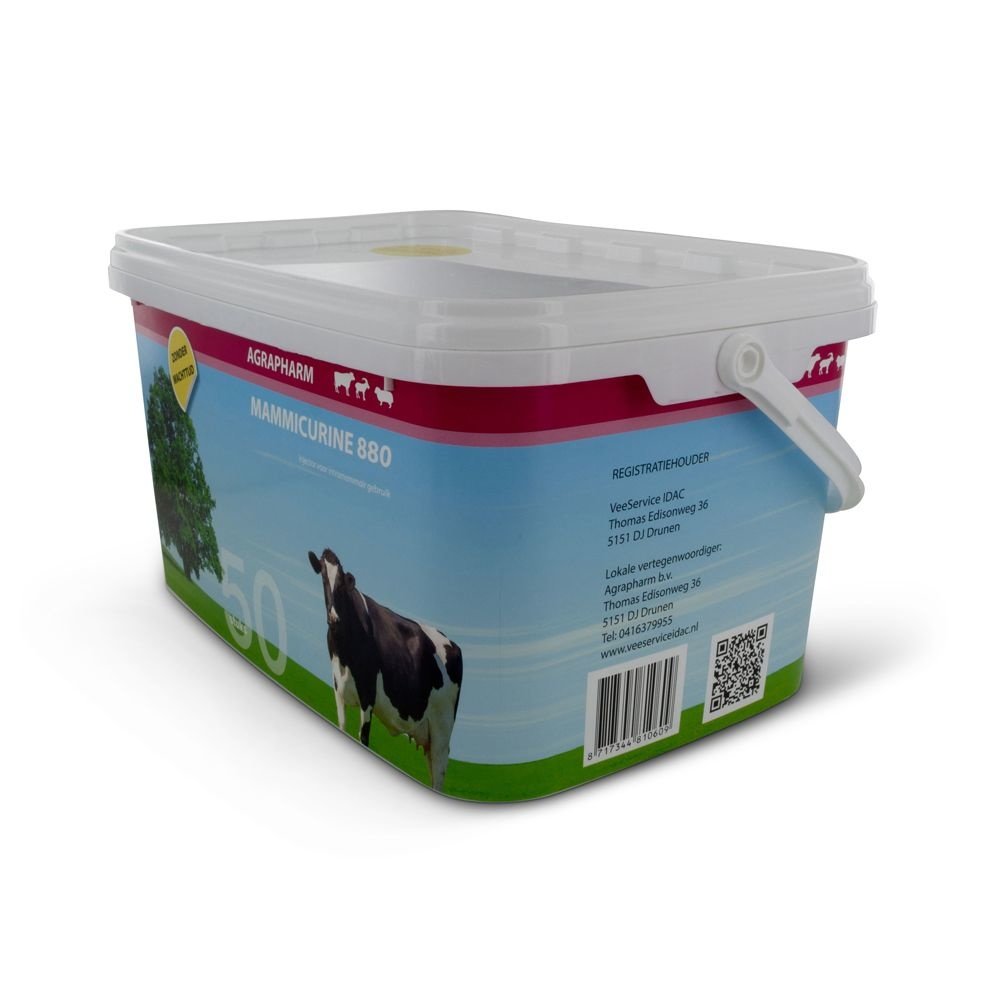 Agrapharm Mammicurine 880 Mastitis Injector 50 stuks Agrapharm Mammicurine 880 Mastitis Injector 50 stuks