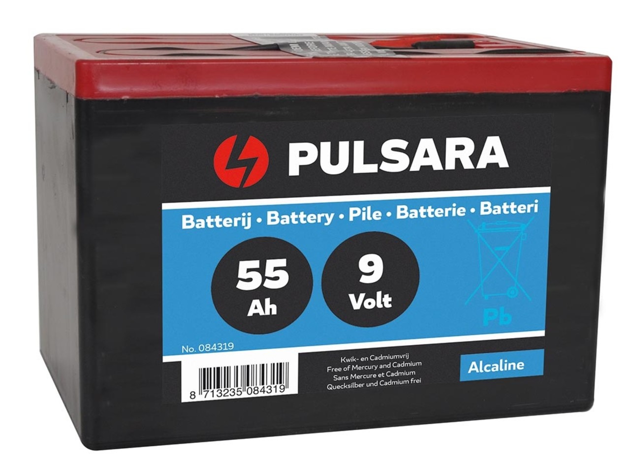Pulsara Hybride Alkaline batterij 9V/55Ah Pulsara Hybride Alkaline batterij 9V/55Ah
