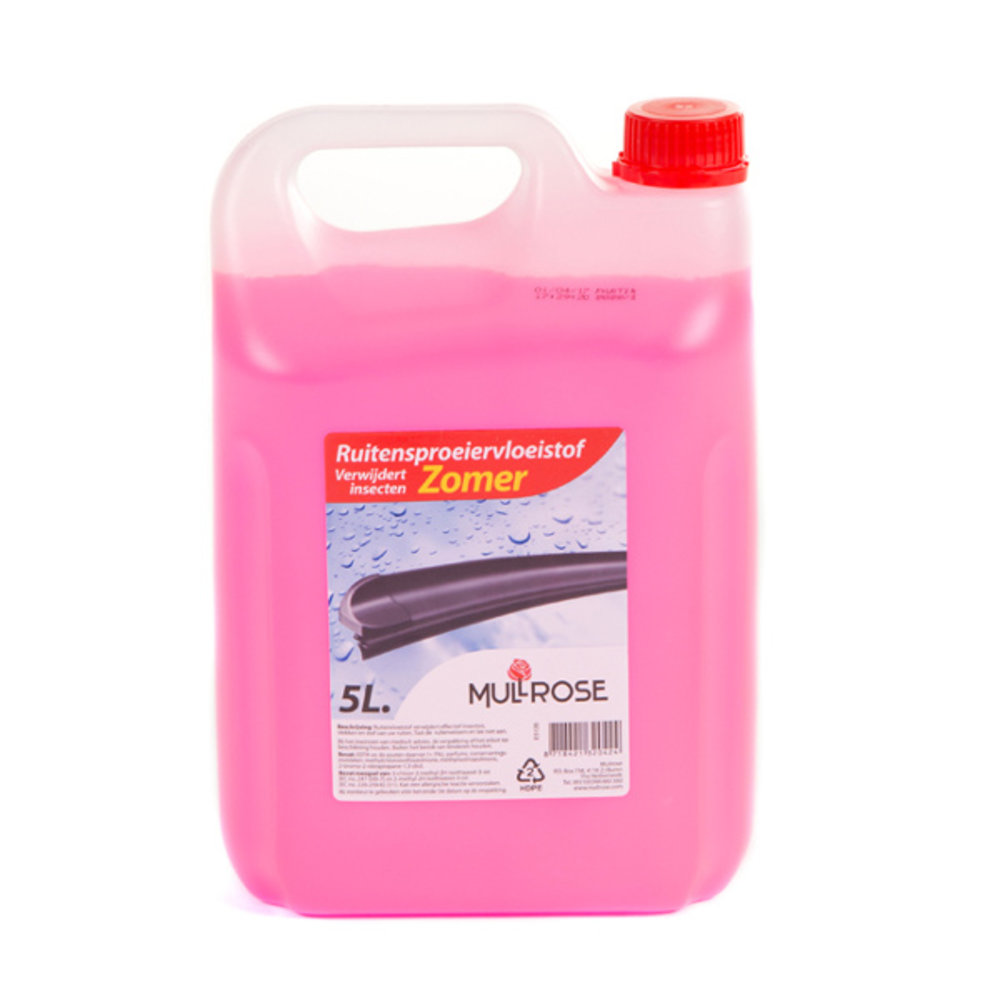 Mullrose Ruitensproeivloeistof Zomer (anti-insect) 5L Mullrose Ruitensproeivloeistof Zomer (anti-insect) 5L