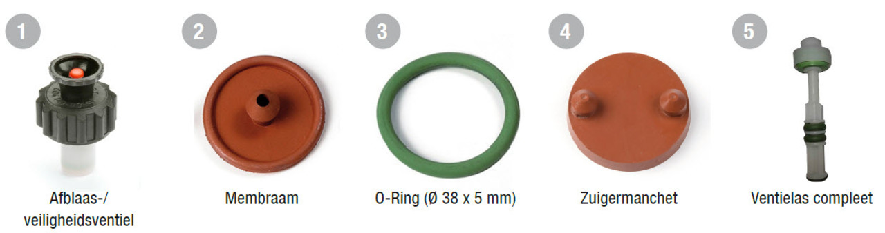 Gloria Ombouwset voor zuren Prima 5 drukspuit Gloria Ombouwset voor zuren Prima 5 drukspuit