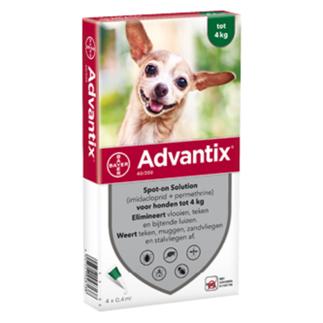 Bayer Advantix 40 hond (<4 Kg) Bayer Advantix 40 hond (<4 Kg)