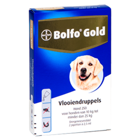 Bayer Bolfo Gold Vlooiendruppels hond (10 - 25 Kg) Bayer Bolfo Gold Vlooiendruppels hond (10 - 25 Kg)