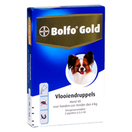 Bayer Bolfo Gold 40 hond (<4 Kg) Bayer Bolfo Gold 40 hond (<4 Kg)