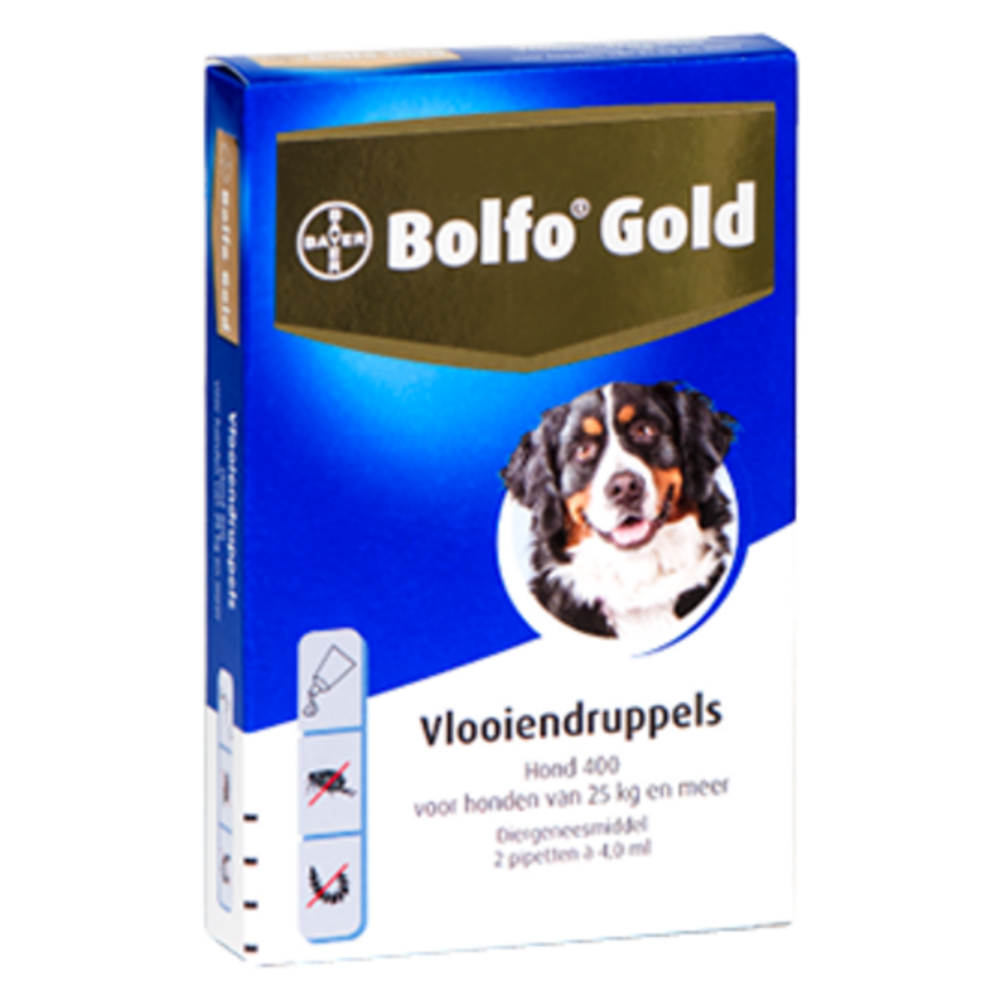 Bayer Bolfo Gold Vlooiendruppels hond (>25 Kg) Bayer Bolfo Gold Vlooiendruppels hond (>25 Kg)