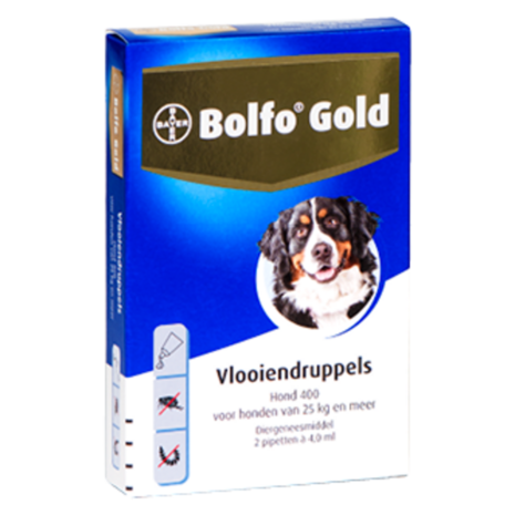 Bayer Bolfo Gold Vlooiendruppels hond (>25 Kg) Bayer Bolfo Gold Vlooiendruppels hond (>25 Kg)