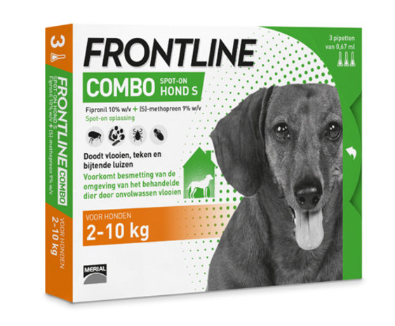 Frontline Combo Spot-on Hond S (2 tot 10 kg) Frontline Combo Spot-on Hond S (2 tot 10 kg)