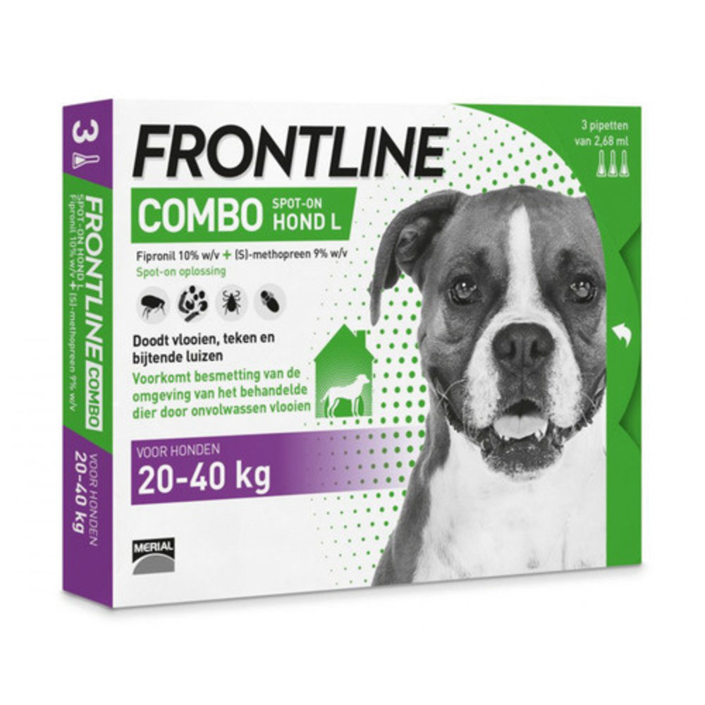 Frontline Combo Spot-on Hond L (20 tot 40 kg) Frontline Combo Spot-on Hond L (20 tot 40 kg)