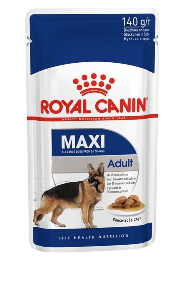 Royal Canin Maxi Adult Wet 10 x 140 gram Royal Canin Maxi Adult Wet 10 x 140 gram