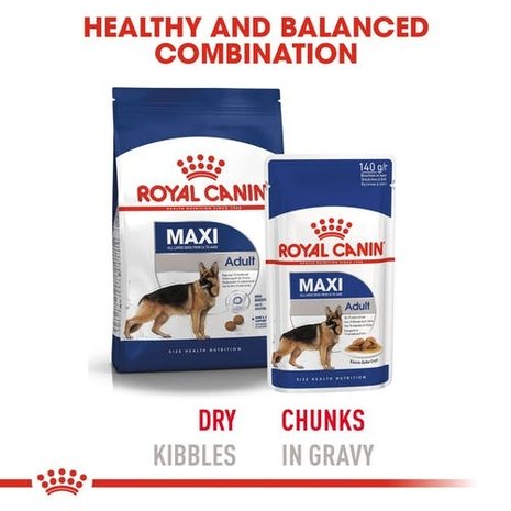 Royal Canin Maxi Adult Wet 10 x 140 gram Royal Canin Maxi Adult Wet 10 x 140 gram