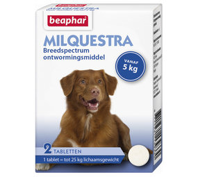 Beaphar Milquestra ontwormingsmiddel hond 5-50 Kg Beaphar Milquestra ontwormingsmiddel hond 5-50 Kg