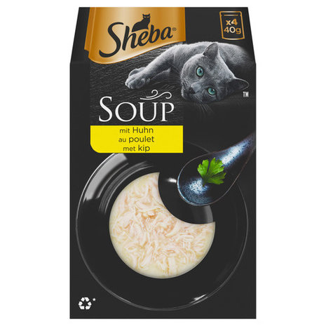 Sheba Soup Kip 4-pack (4 x 40 g) Sheba Soup Kip 4-pack (4 x 40 g)