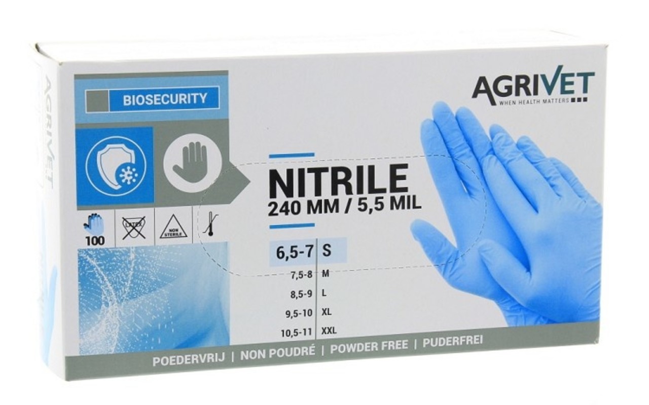 Agrivet Melkershandschoenen Nitrile Agrivet Melkershandschoenen Nitrile