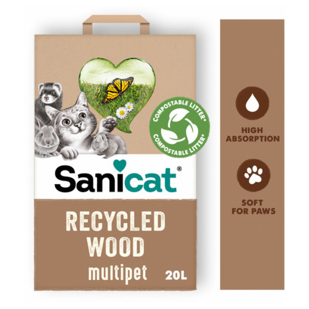 Sanicat Recycled Wood Pellets 20 L Sanicat Recycled Wood Pellets 20 L